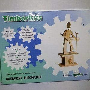 Timberkits Guitarist Automation Wooden Moving Model Kit OPENED BOX